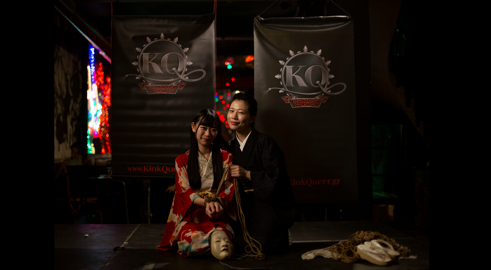 Japanese shibari artist