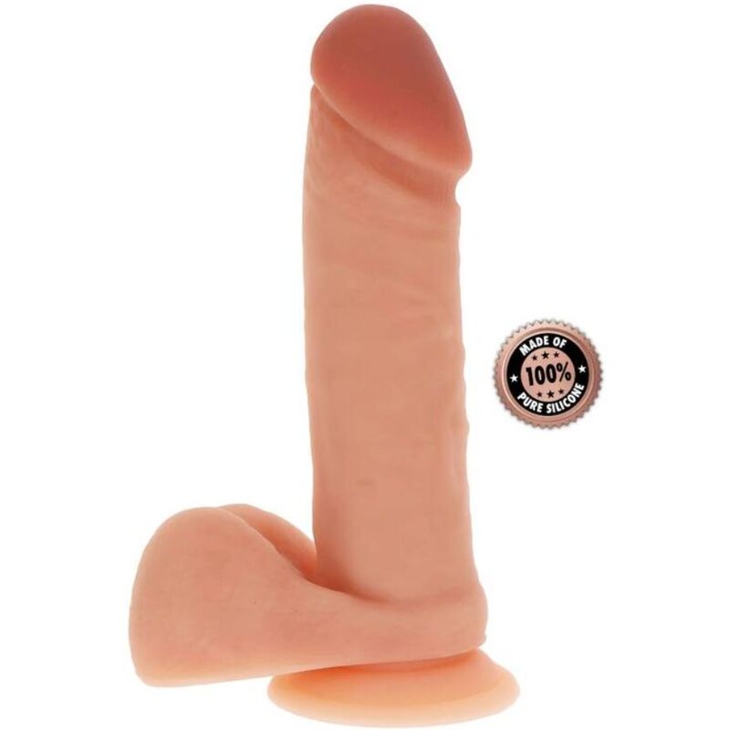 GET REAL - SILICONE DILDO 20,5 CM W BALLS SKIN product image