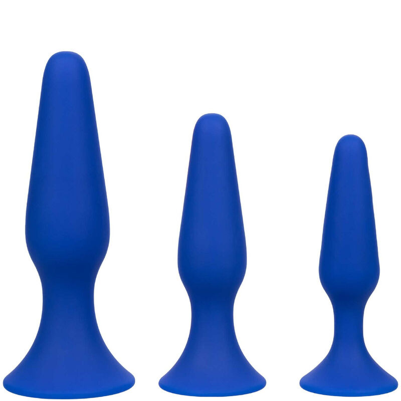 CALEXOTICS - ADMIRAL KIT 3 ANAL PLUG BLUE product image