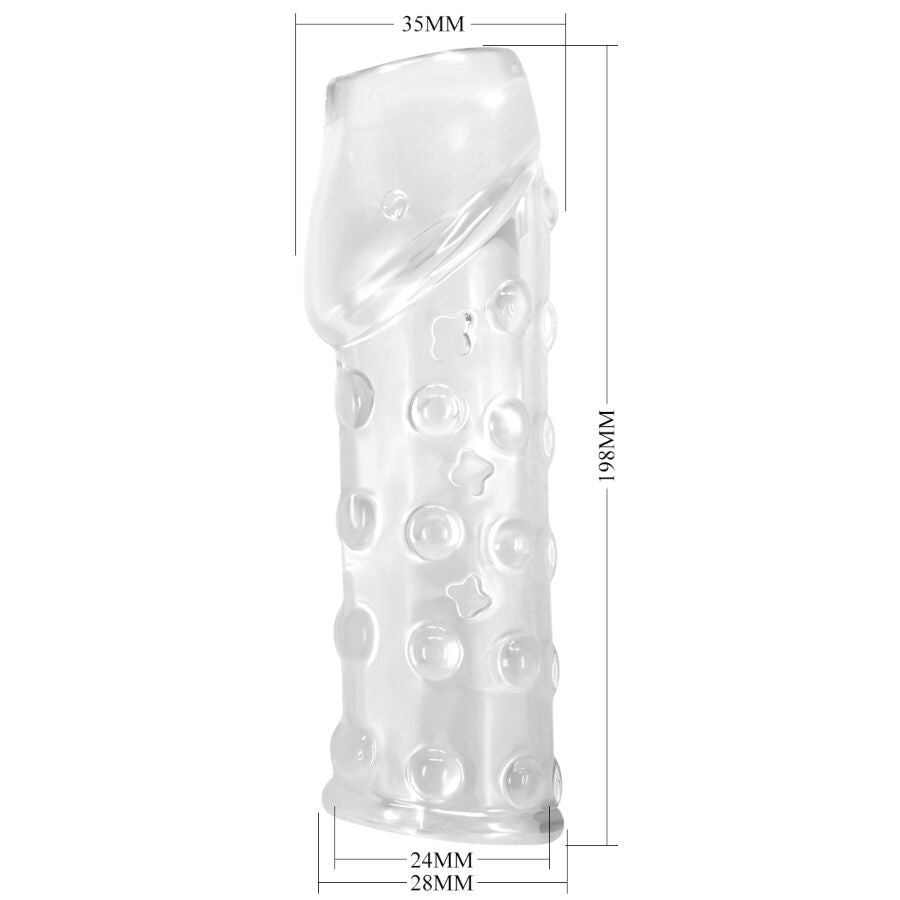 PRETTY LOVE - TIGHT AND VOLUMIZING PENIS SLEEVE TRANSPARENT