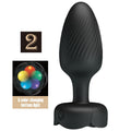 PRETTY LOVE - VARIAN ANAL PLUG WITH  LED LIGHT BLACK 10.8 CM product image