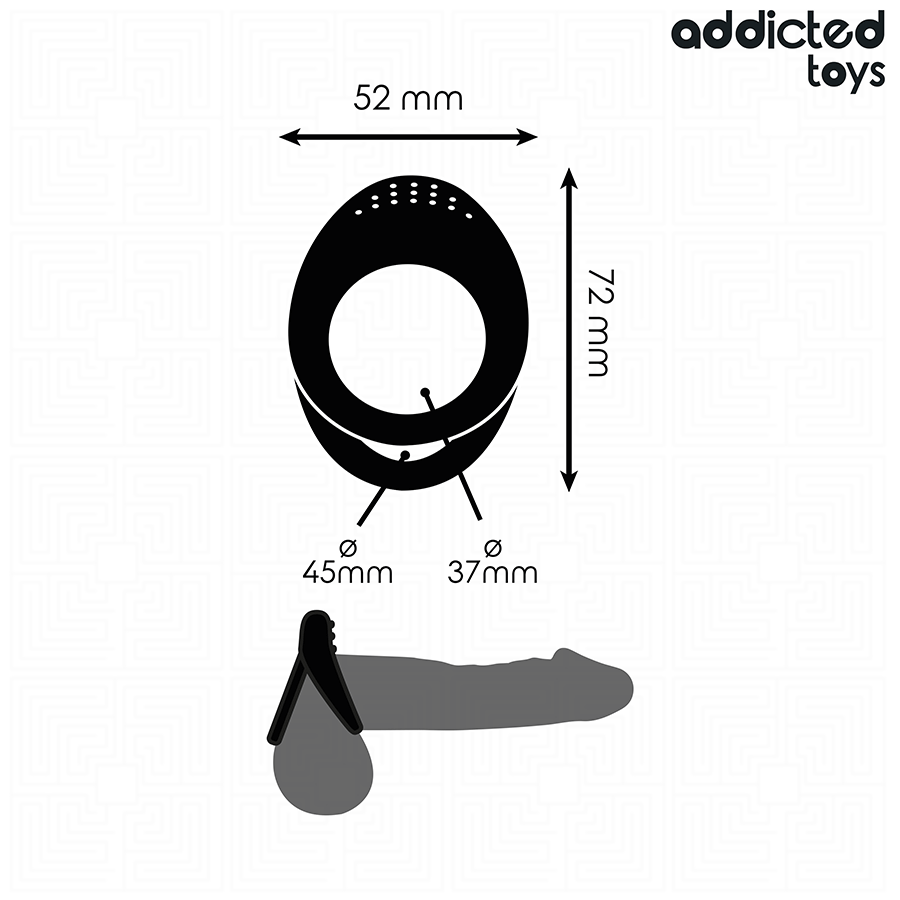 ADDICTED TOYS - DOUBLE TEXTURED PENIS RING