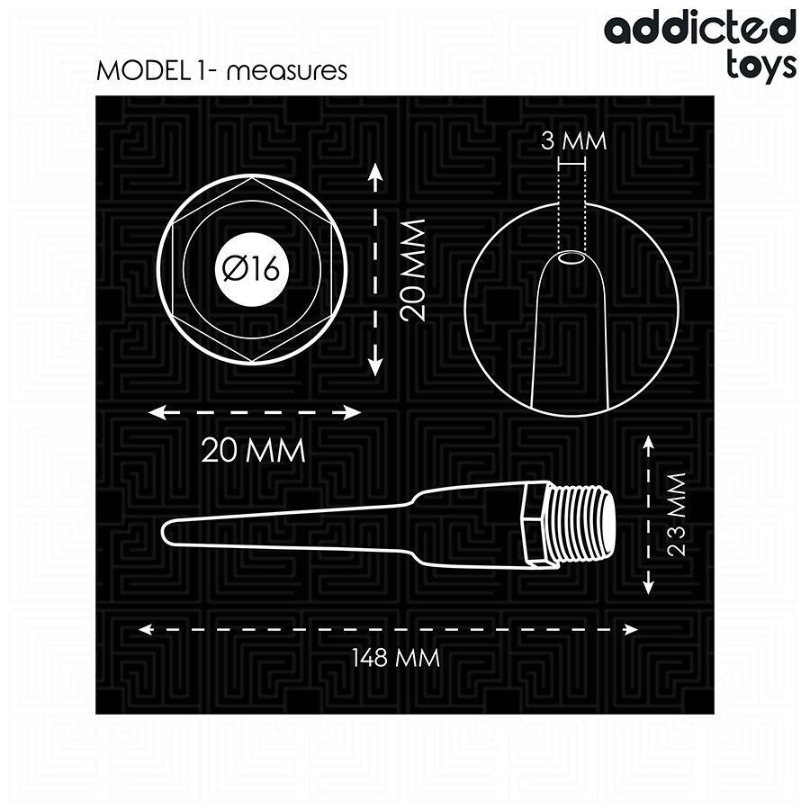 ADDICTED TOYS - ANAL CLEANER WITH UNIVERSAL ADAPTER MODEL 1