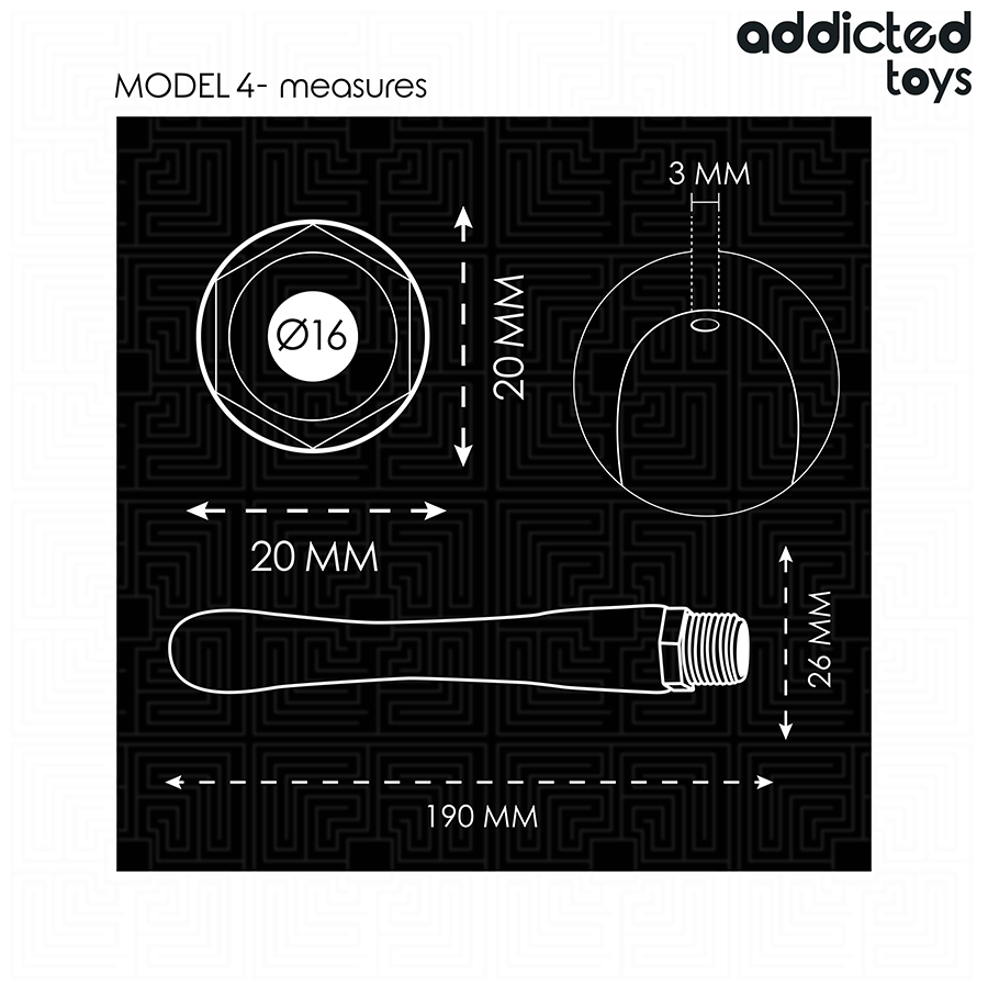 ADDICTED TOYS - ANAL CLEANER WITH UNIVERSAL ADAPTER MODEL 4