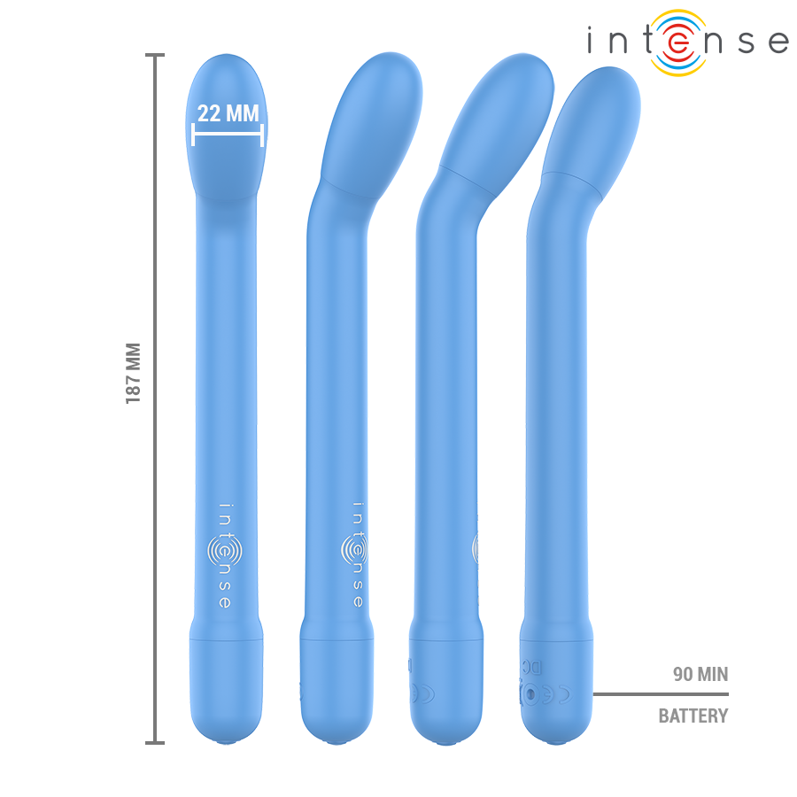 INTENSE - KARLIE RECHARGEABLE G-SPOT STIMULATOR BLUE
