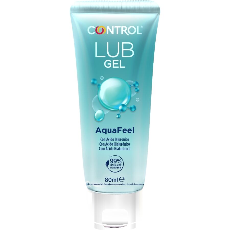 CONTROL - AQUAFEEL LUBRICANT WITH HYALURONIC ACID 80 ML