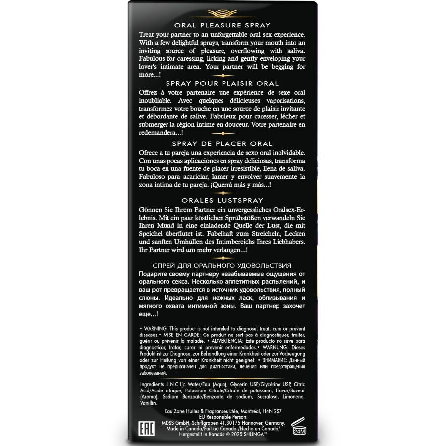 SHUNGA - WAVES PLEASURE SPRAY ORAL SEDUCTIVE EXOTIC FRUITS 20 ML