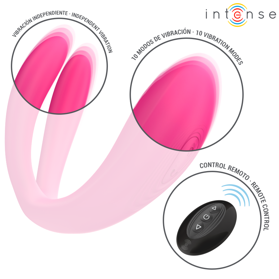 INTENSE - JULIA DOUBLE VIBRATOR CLAMP STIMULATOR REMOTE CONTROL