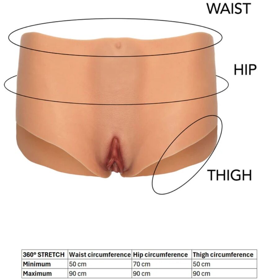 HIDDEN DESIRE - ALTER EGO OPEN VAGINA & ASS BRIEF MEDIUM WAIST FLESH