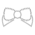 BIJOUX - MIMI BOW SILVER NIPPLE COVERS
